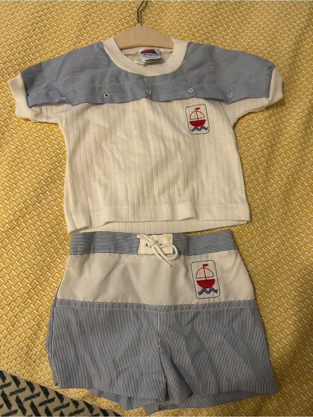 Kids boat shirt and shorts